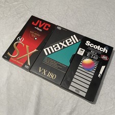 Blank VHS Tapes x 3: JVC SX60