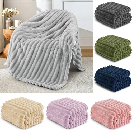 Large ribbed faux - ribbed,