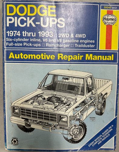 1974 1993 dodge ram pickup - 1974-1993, 4x4