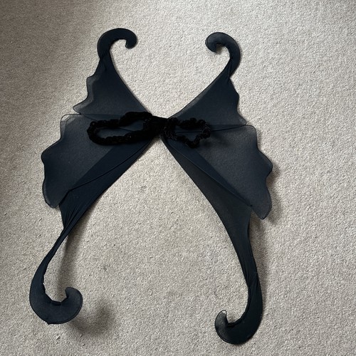 Black fairy angel wings - black,