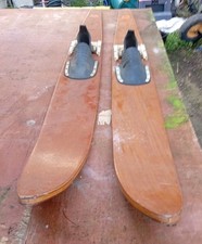 LOVELY VINTAGE P/R Wooden Skis