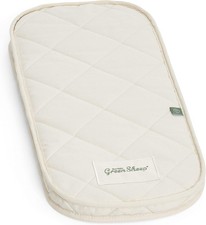 The Little Green Sheep Natural Moses Basket Mattress (74 x 28cm, 28 x 74cm 
