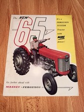 Massey Ferguson 65 Tractor Sales Brochure