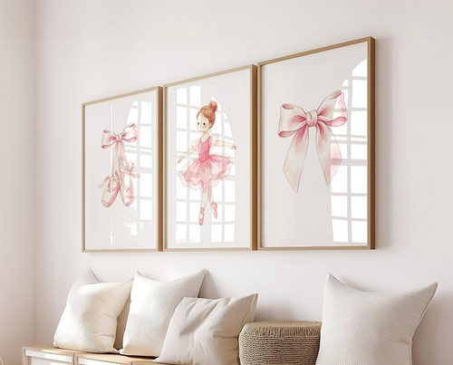 Set pink ballerina prints - of,