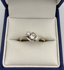 18ct Gold, Plat & Diamond 3