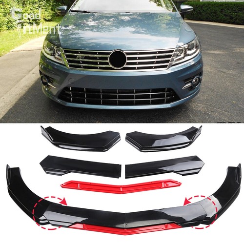 Glossy black red front - black, w/red