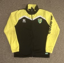 Norwich City Full Zip Errea Training Jacket, Medium, Very Good Condition