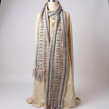 Vintage Wool Cape Hand Woven The Spinning Wheel Stratford Upon Avon Poncho Scarf