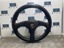 PORSCHE CLUB SPORT ATIWE BLACK LEATHER STEERING WHEEL FITS 911 930 968 964
