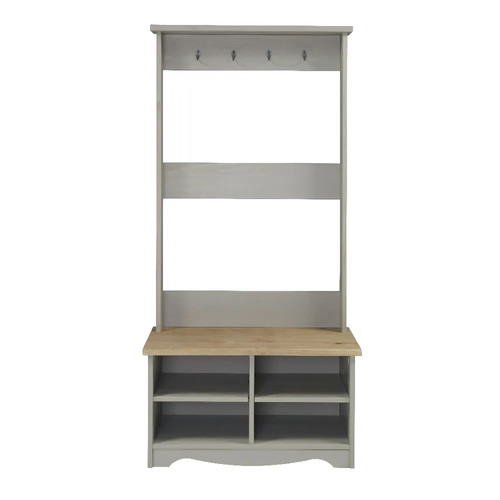 Grey pine shoe - shoe, bench