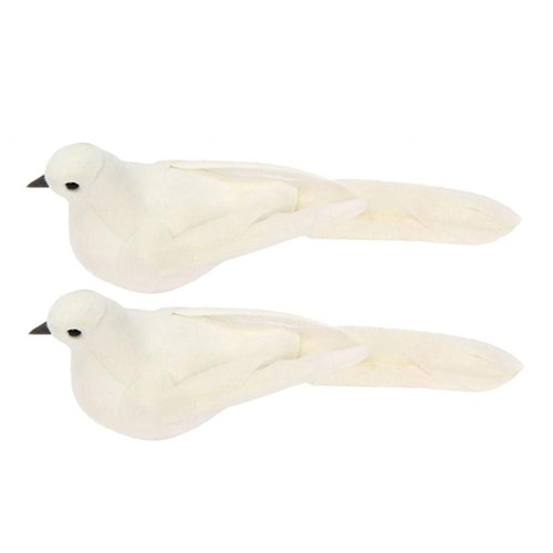 Artificial feathered white - 2x,