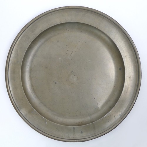 18th century large pewter - 18th,