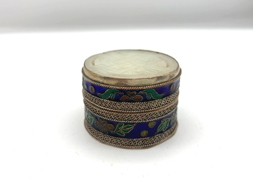Cloisonné style trinket box - cloisonné,