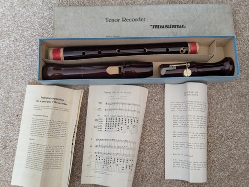 Vintage musima tenor recorder - musima,