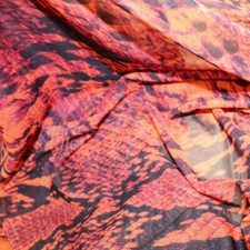 FS960 Orange Snake Print Net