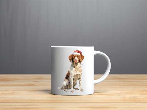 Brittany spaniel christmas - brittany,