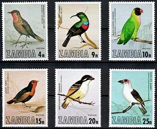 Zambia 1977 local - 1977, birds