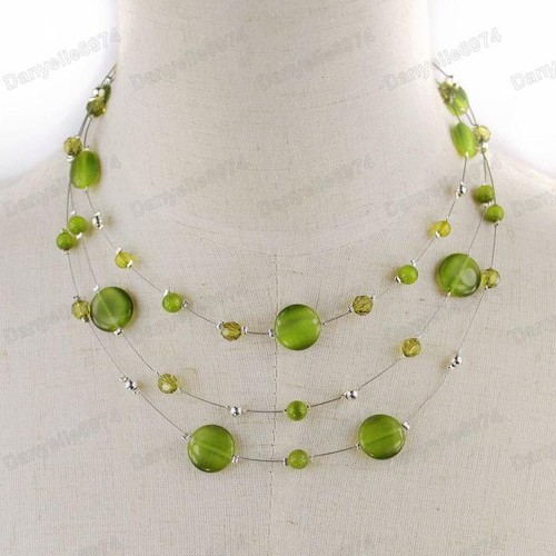 Scattered bead necklace - scattered,