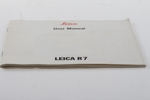 Leica manual for r7 - manual, (english)