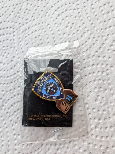 Nypd memorial pin new - 9/11,