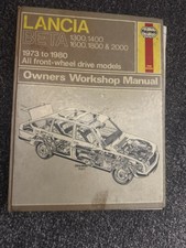 Lancia Beta 1300 1400 1600 1800 2000 FWD Haynes Owners Workshop Manual 1973-1980