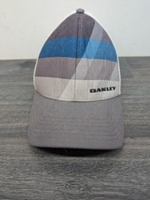 Oakley Cap - Mens Size Large/X-Large - White/Grey/Blue