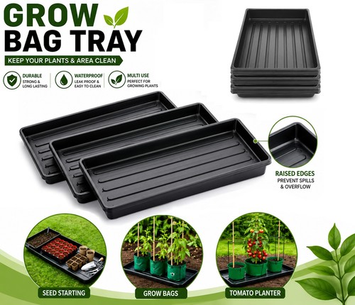 Heavy duty grow bag tray - heavy,