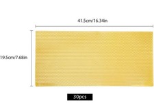30PCS Beeswax Honeycombs Sheets,Wax Foundation Sheets Wired Beekeeper RRP £62.90