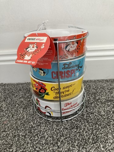 Kelloggs stacking cereal bowls - kelloggs,