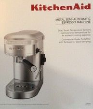 KitchenAid Metal Semi-Automatic Espresso Machine - KES6503SX