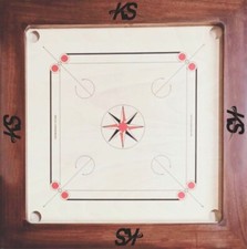 Brand New Carrom Boards  with Coins Striker Powder Set Wooden Smooth Stand