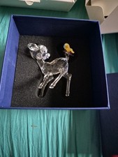 Boxed Swarovski Crystal Figure Disney Bambi With Colour Butterfly 943951