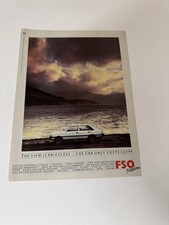 Original Vintage 1986 FSO Polonez Magazine Advert Garage Man Cave Retro Rare