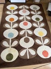 Large Orla Kiely pure wool rug - Rare!
