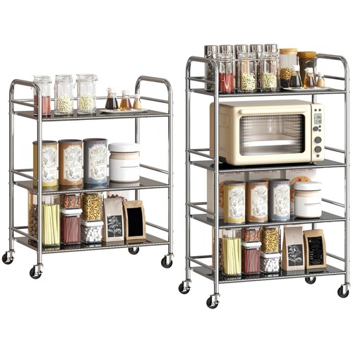 Homcom stainless steel storage - homcom,
