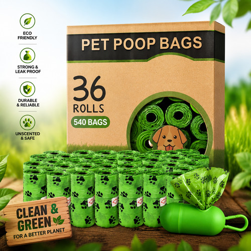 12x 540 dog poop - 540, rolls