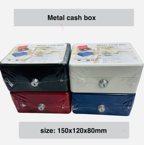 Metal cash box - cash,