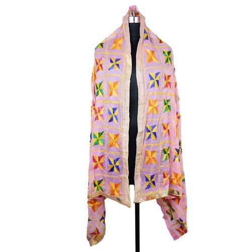 Women phulkari embroidery - phulkari,