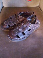 Vintage Dr Martens Brown Leather Fisherman Grunge Shoes Sandals Uk 9 Unisex