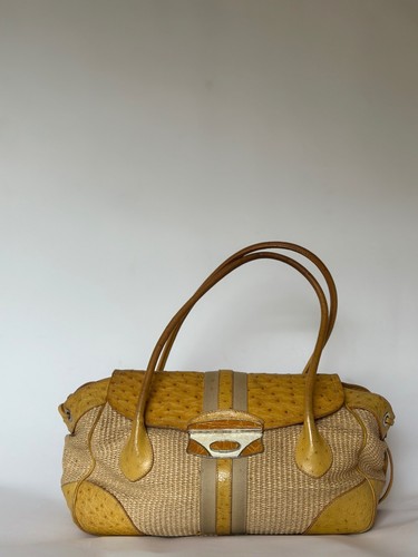Prada raffia and yellow - prada,