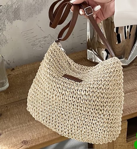 New summer straw crossbody - crossbody, bag