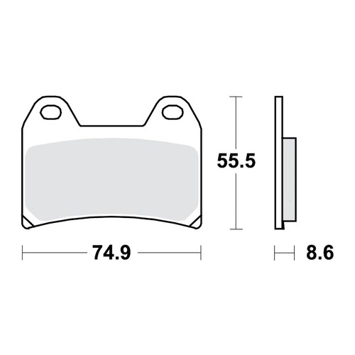 Carbon brake pads crq trw - carbon,