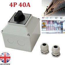 40AMP 3-Position 4 POLE Rotary