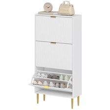 Homcom narrow shoe - shoe, cabinet