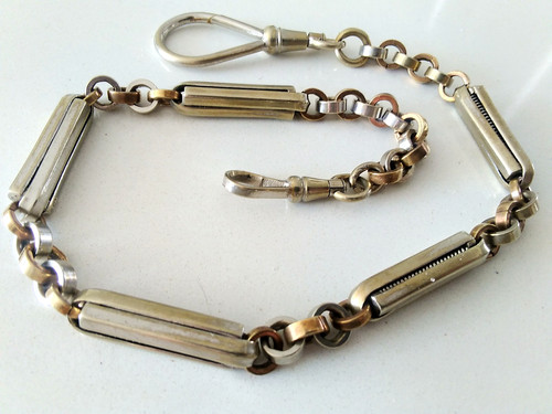 Antique pocket watch chain - watch,