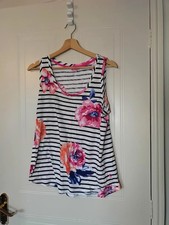 Joules Striped Floral Cotton