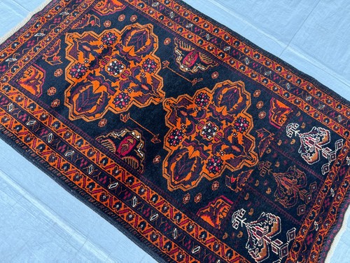 Black afghan baluchi vintage - black,