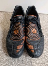 Nike Total 90 Shoot II AstroTurf Boots/Shoes UK 7.5 Men's Black Orange T90 