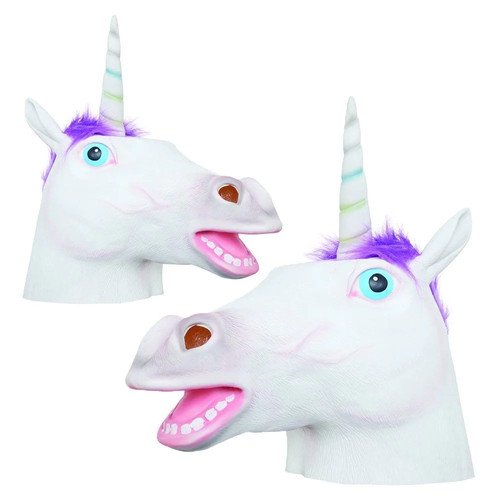 Unicorn mask adults full head - unicorn,