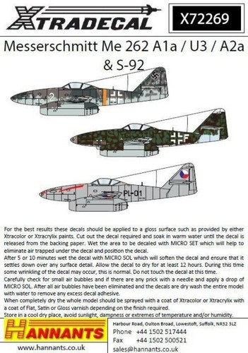 Xtradecal x72269 72 - xtradecal, 1/72